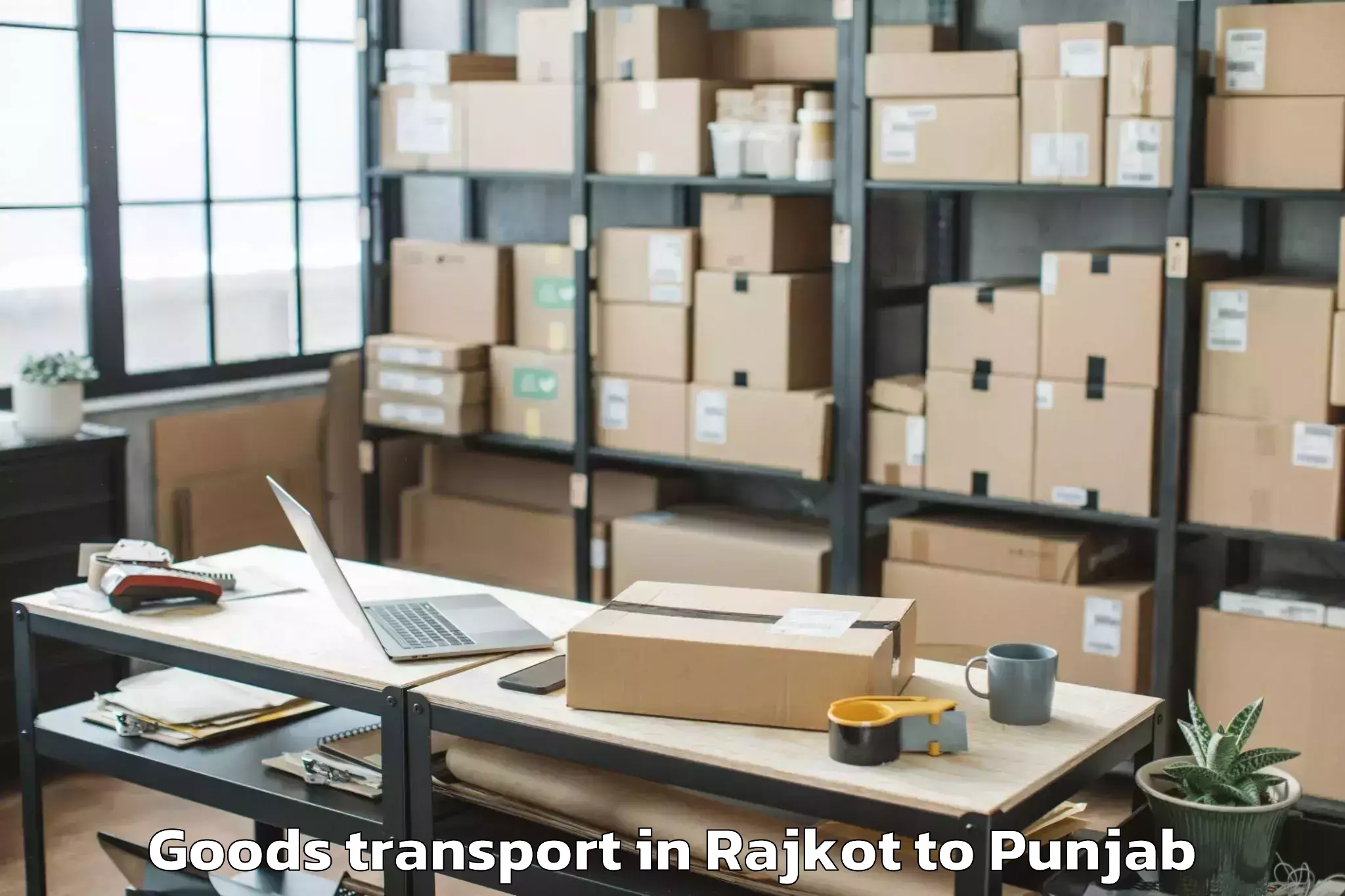 Reliable Rajkot to Abhilashi University Faridkot Goods Transport